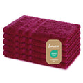 Lavea Elena Guest Towels Set of 5 | 100% Cotton Terry Cloth – 30x50 cm