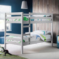 Julian Bowen Camden Bunk Bed – Modern Dove Grey Wooden Kids Bed