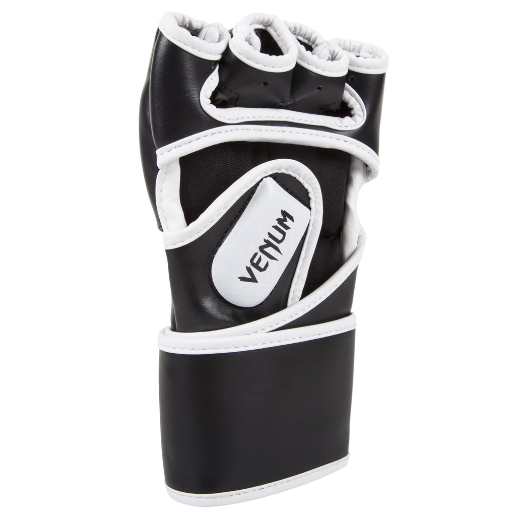 Venum Challenger MMA Gloves - PU Leather Sparring Gear - Black, L/XL