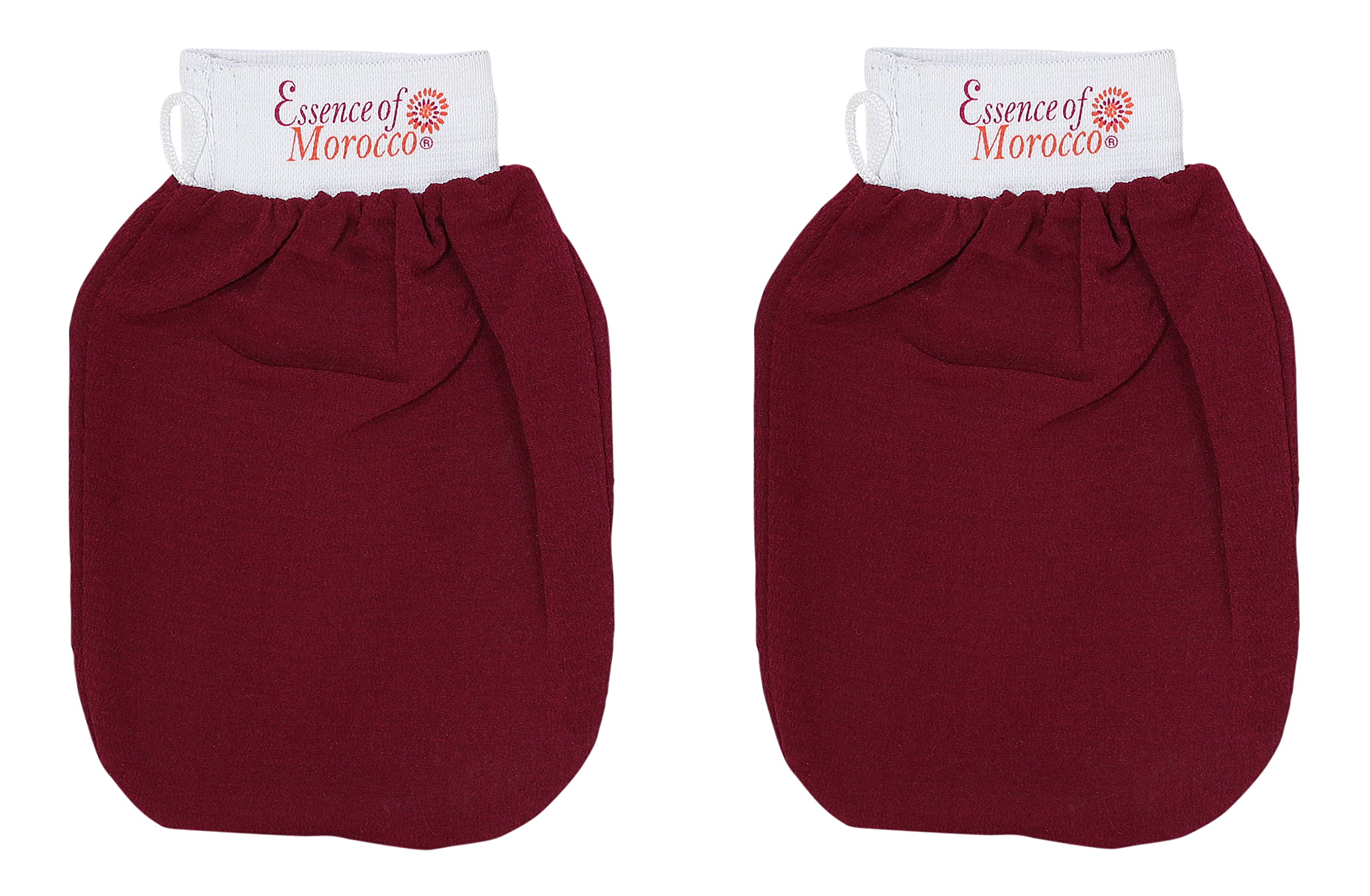 Jolof Store Moroccan Kessa Exfoliating Glove | Hammam Scrub Mitt - 2 Pack