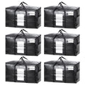 TAILI Extra Large Moving Bags – 6 Pack Heavy Duty Storage with Zips