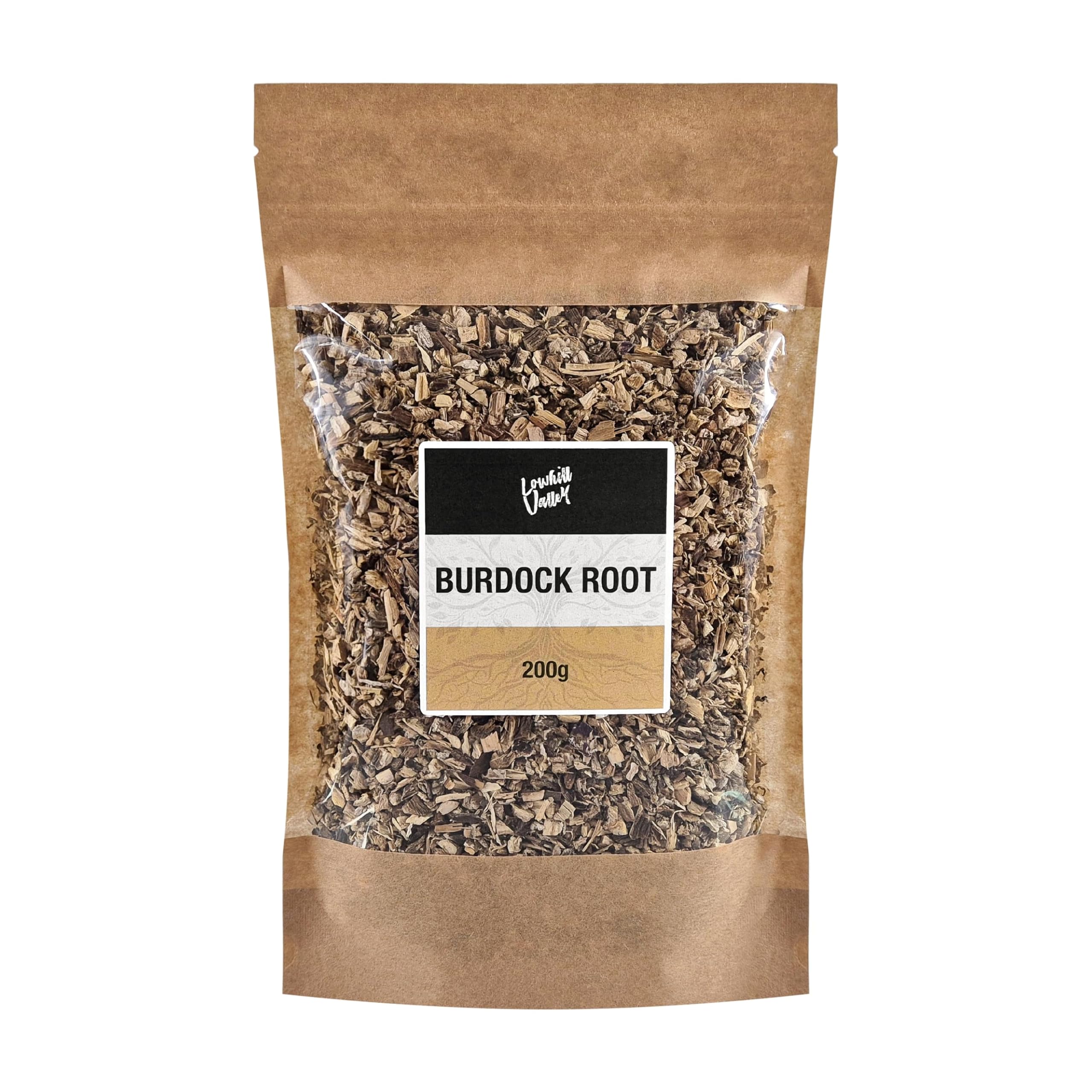 Lowhill Valley Burdock Root Herbal Tea | 100% Pure Loose Leaf - 200g