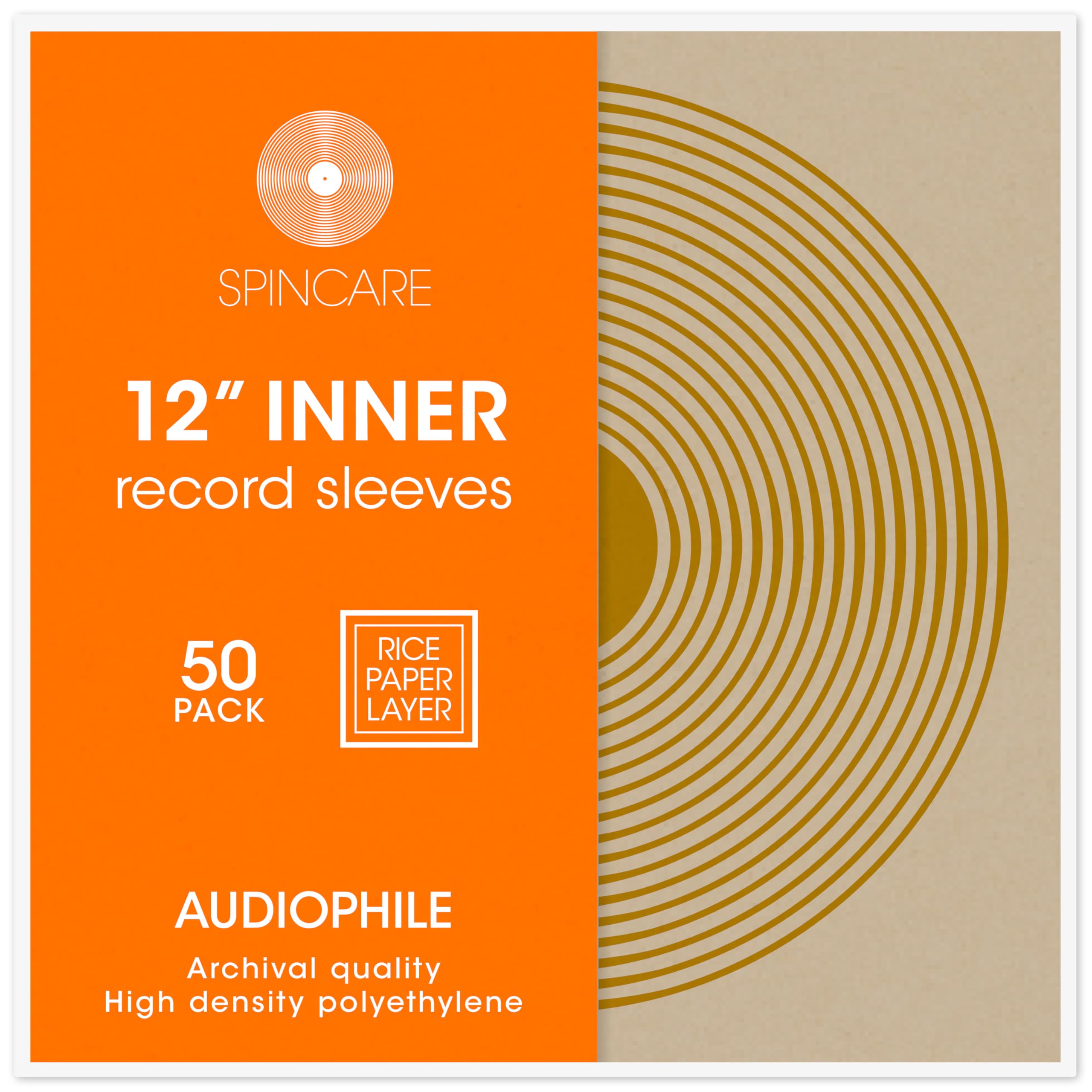 Jolof Store 50x 12 Inch Anti-Static Vinyl Record Sleeves – Poly Lined