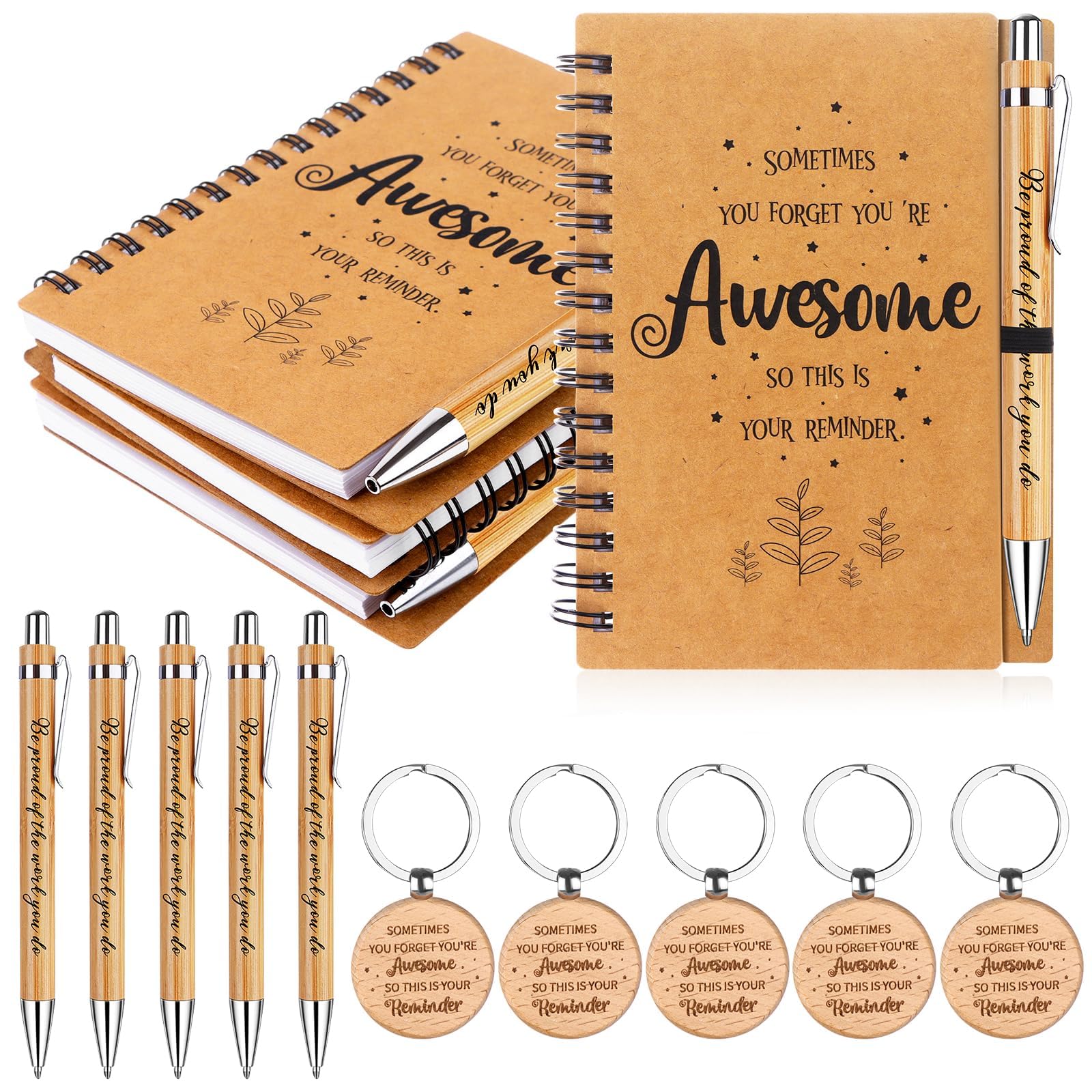 Employee Appreciation Gifts – 15 Pcs Bulk Notebook & Pen Set