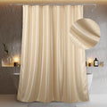 PopKozzi Champagne Metallic Shimmer Shower Curtain – Water Repellent