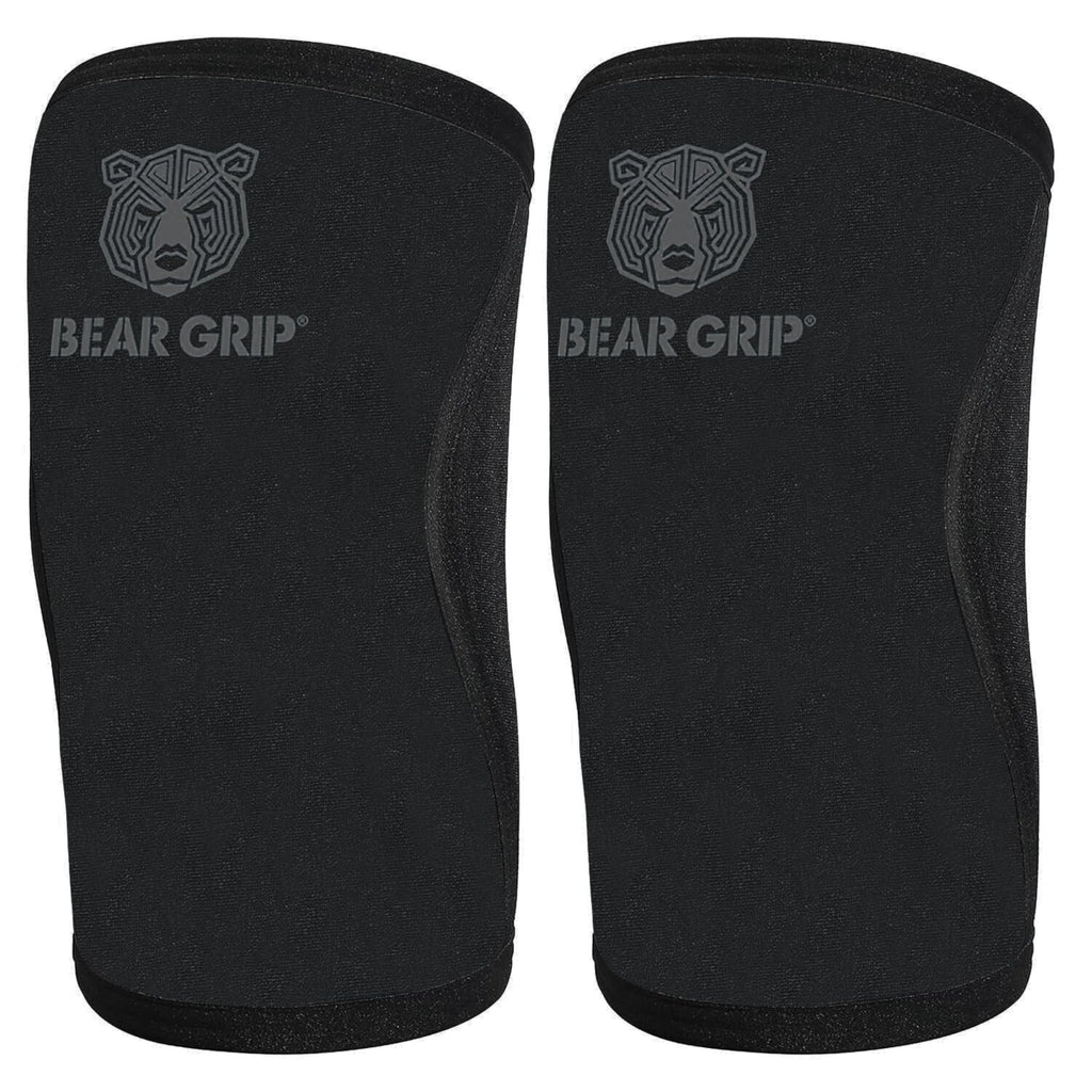 Bear Grip 7mm Neoprene Knee Sleeves for Weightlifting and Squats