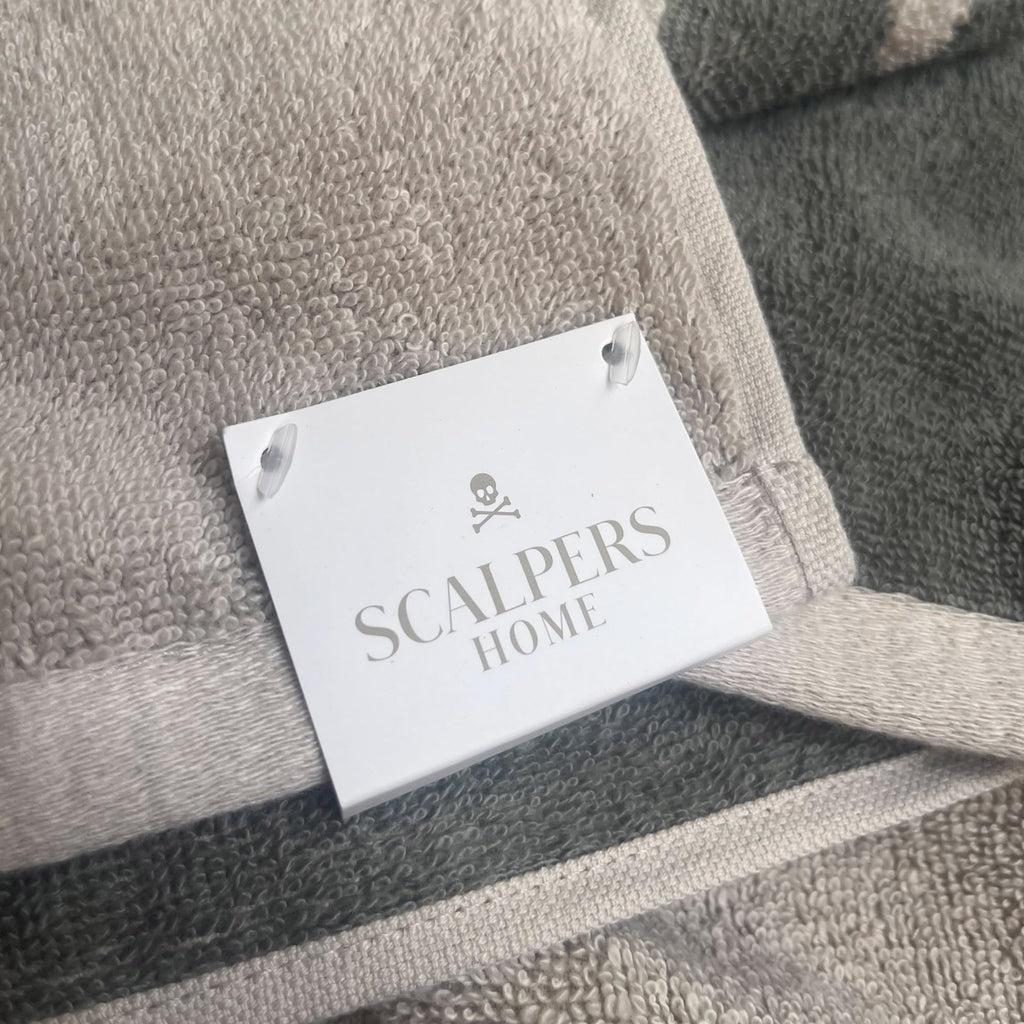 Scalpers Towel 90x180 cm 100% Cotton 500GSM Beige with Logo Home - image 5