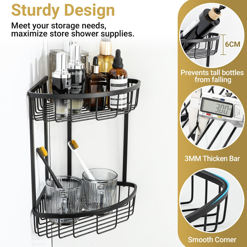 SAYAYO Corner Shower Caddy Bathroom Shower Basket SUS304 Stainless Steel - image 2