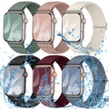 Superuper 6-Pack Waterproof Elastic Bands for Apple Watch – All Sizes