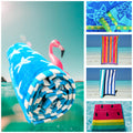 Restmor Large Cotton Velour Beach Towel – Quick Dry Sun Lounger Size