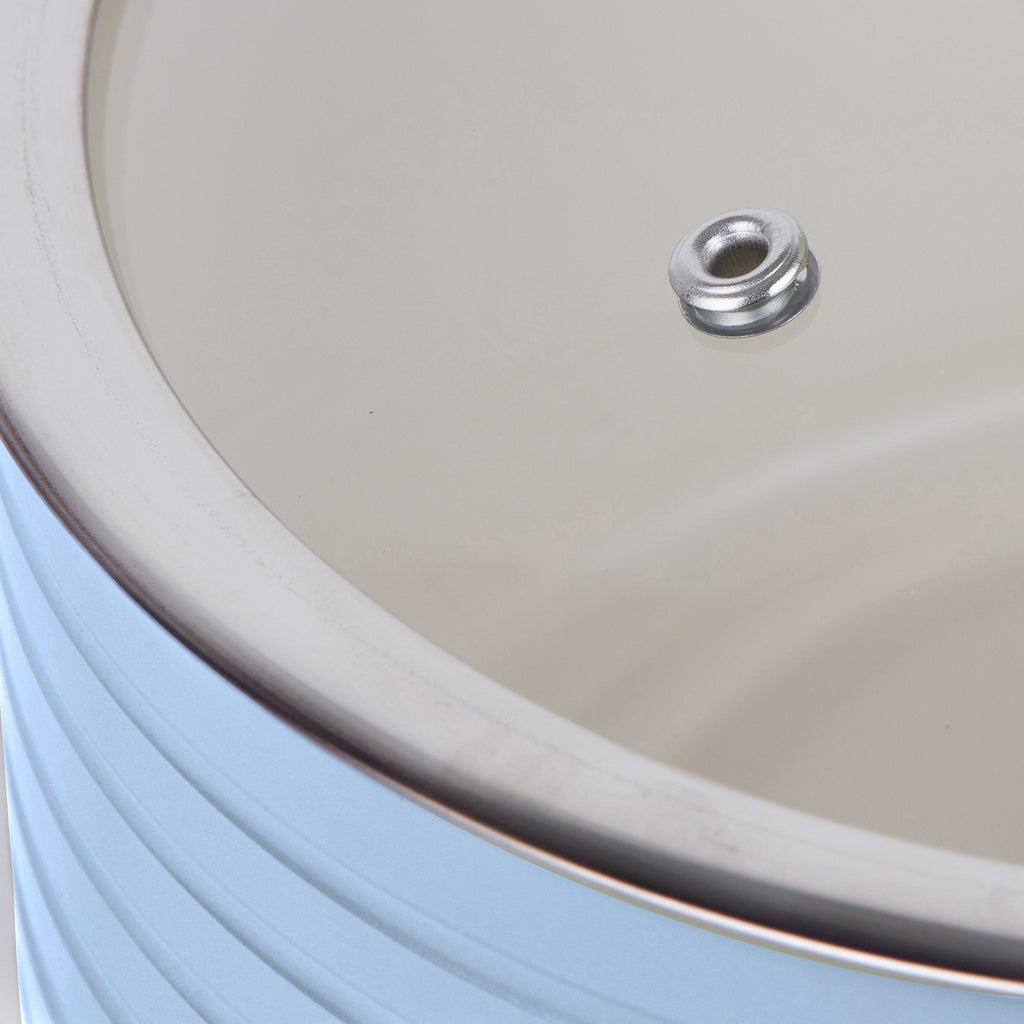 Swan Retro 3 Piece Induction Saucepan Set – Blue Non-Stick Ceramic
