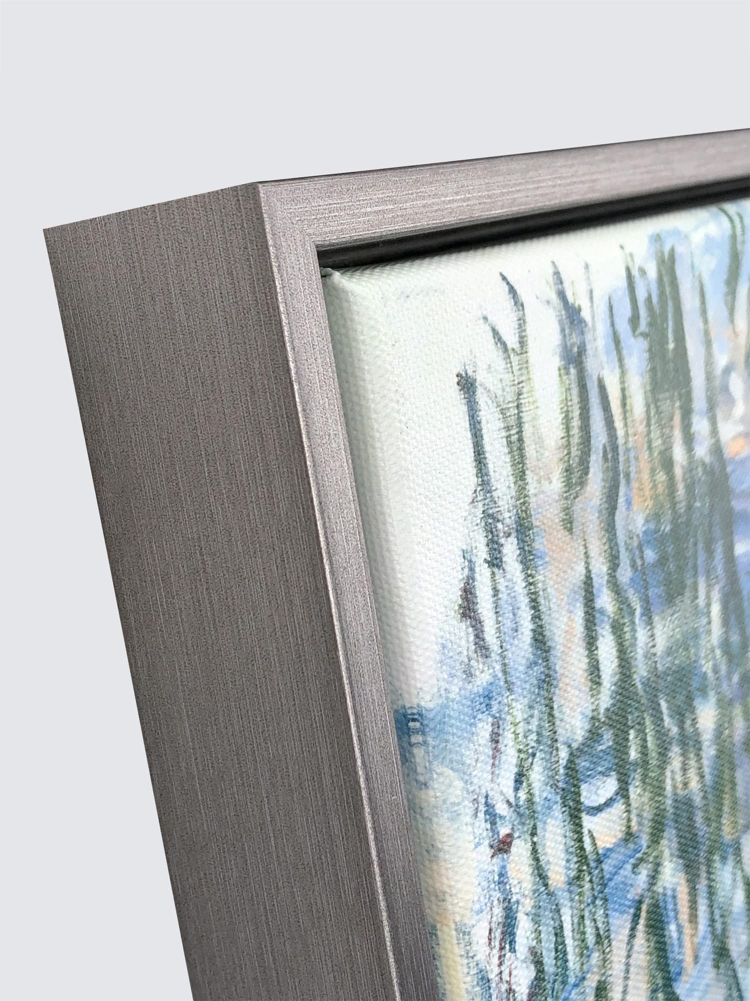 Wieco Art Water Lilies by Claude Monet Framed Canvas Wall Art – 20x24