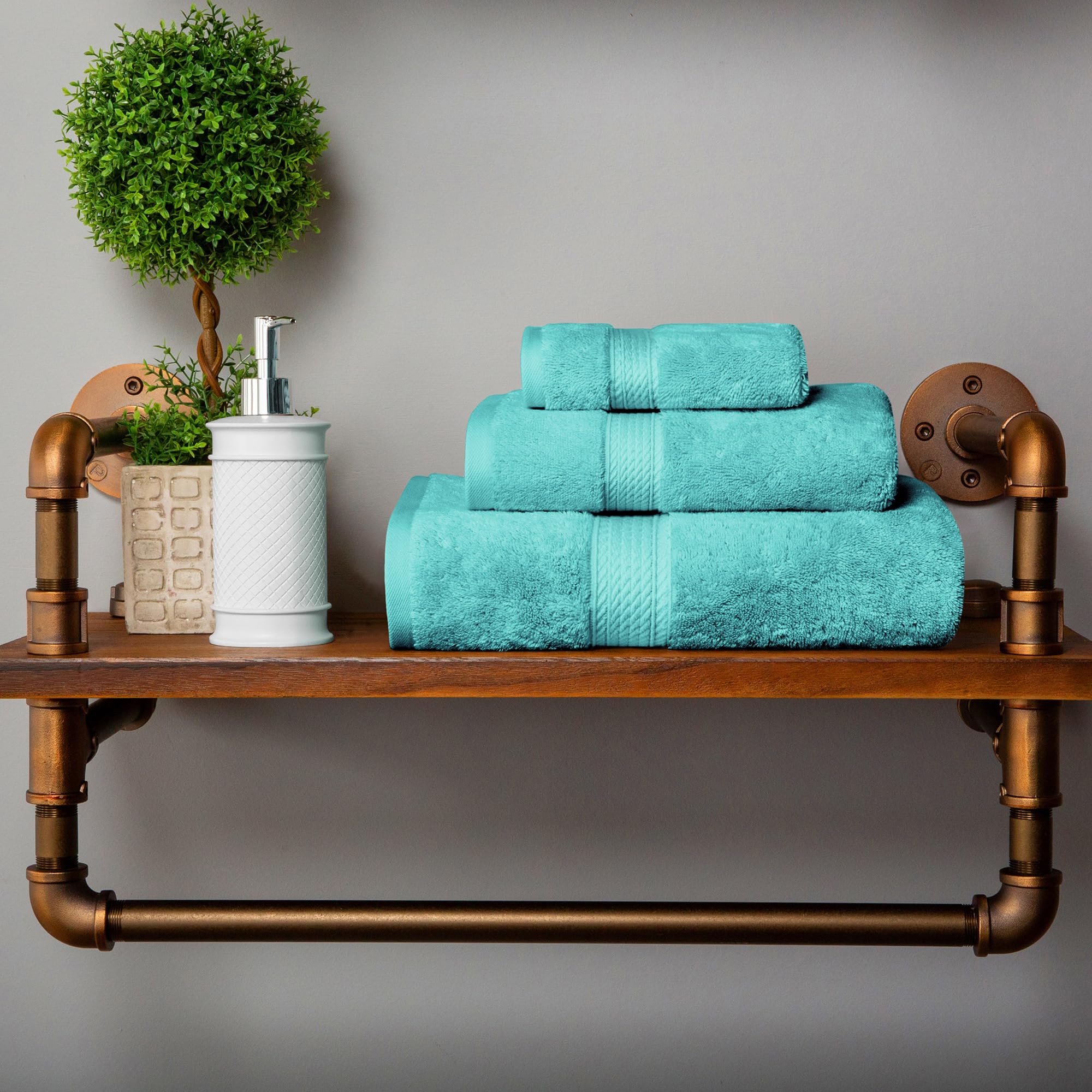 Superior Egyptian Cotton 3-Piece Towel Set | Luxury Plush Bath Essentials