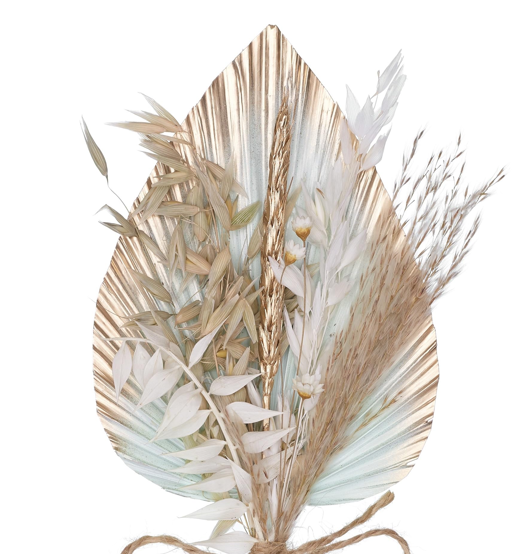 The Baked Studio Dried Flowers for Cake Decoration - Sage & Gold Palm Spear