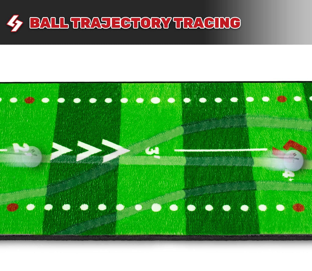 SAPLIZE Golf Putting Mat with Trajectory Tracing and Alignment Mirror