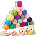 Yinva 21-Color Acrylic Crochet Yarn Set – 25g Soft Knitting Wool for Beginners