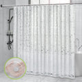 OTraki Extra Wide Clear Shower Curtain | 95x79 EVA Weighted Liner