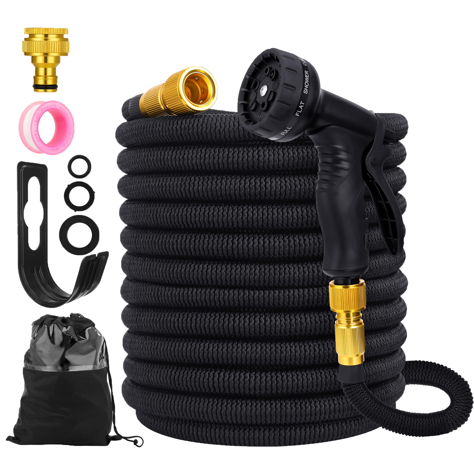 150FT Expandable Garden Hose with 10-Function Spray Nozzle
