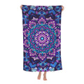 Jolof Store Microfibre Beach Towel – Purple Flowers Sand Free Quick Dry