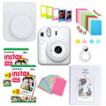 Fujifilm Instax Mini 12 Camera Bundle - Clay White with 40 Film Sheets