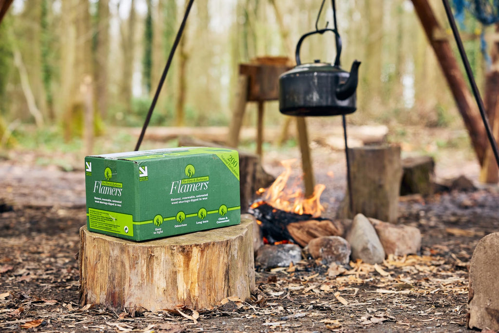 Flamers Natural Fire Lighters - 800 Pack Eco Wood Wool Firestarters