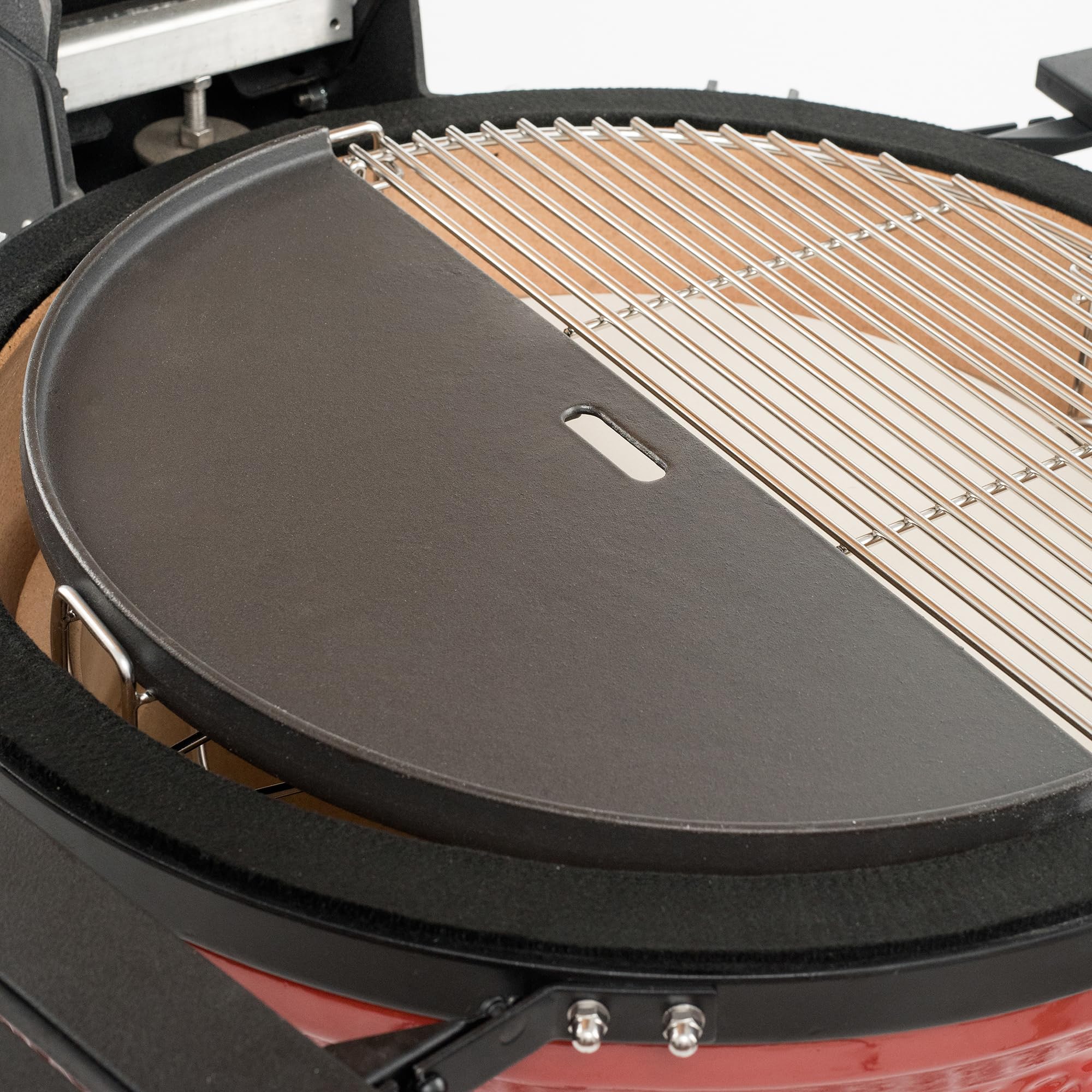 Kamado Joe Big Joe Reversible Cast Iron Griddle – Half Moon Grill Plate
