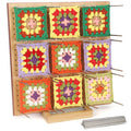 Coopay 11.4" Bamboo Crochet Blocking Board with 30 Pins for Granny Squares