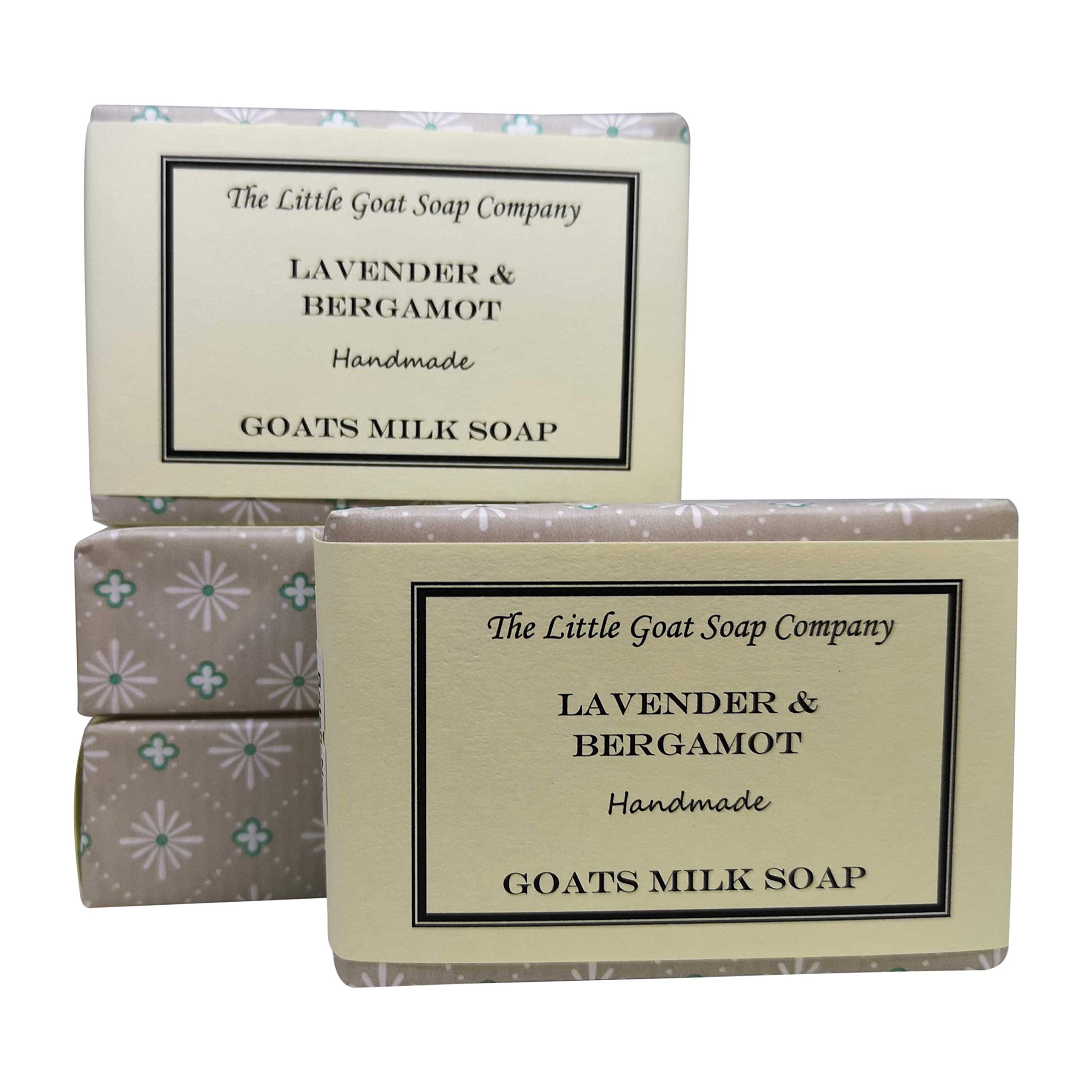 Lavender & Bergamot Goats Milk Soap for Eczema - 4 x 100g