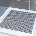Jolof Store Non-Slip Square Shower Mat – DIY Cut 54x54cm Bath Mat, Grey