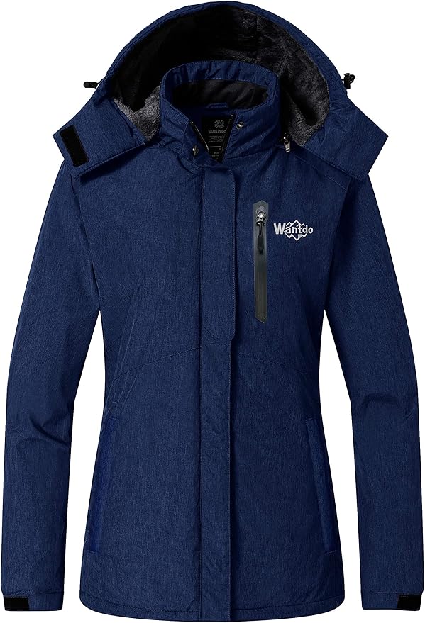 Wantdo Women's Waterproof Ski Jacket | Insulated Winter Snowboard Coat