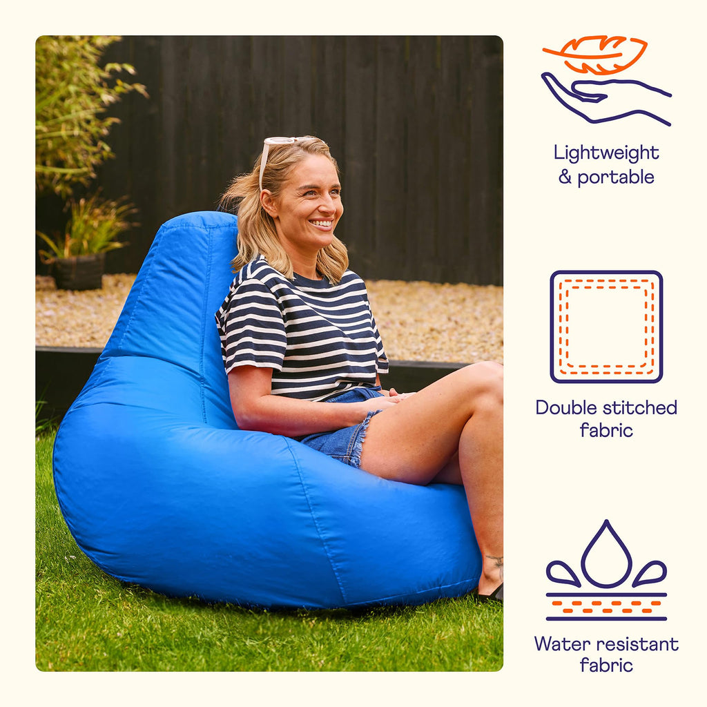 Bean Bag Bazaar Recliner Gaming Chair | Water Resistant Outdoor Beanbag