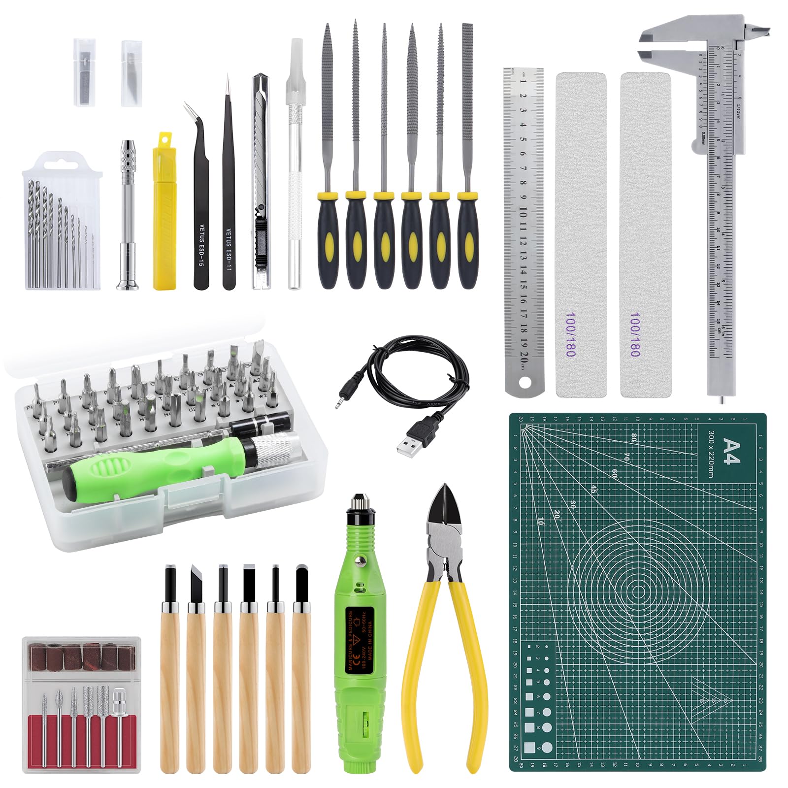 Coptiner 109PCS Gundam Model Tools Kit | Hobby Craft Set for Building