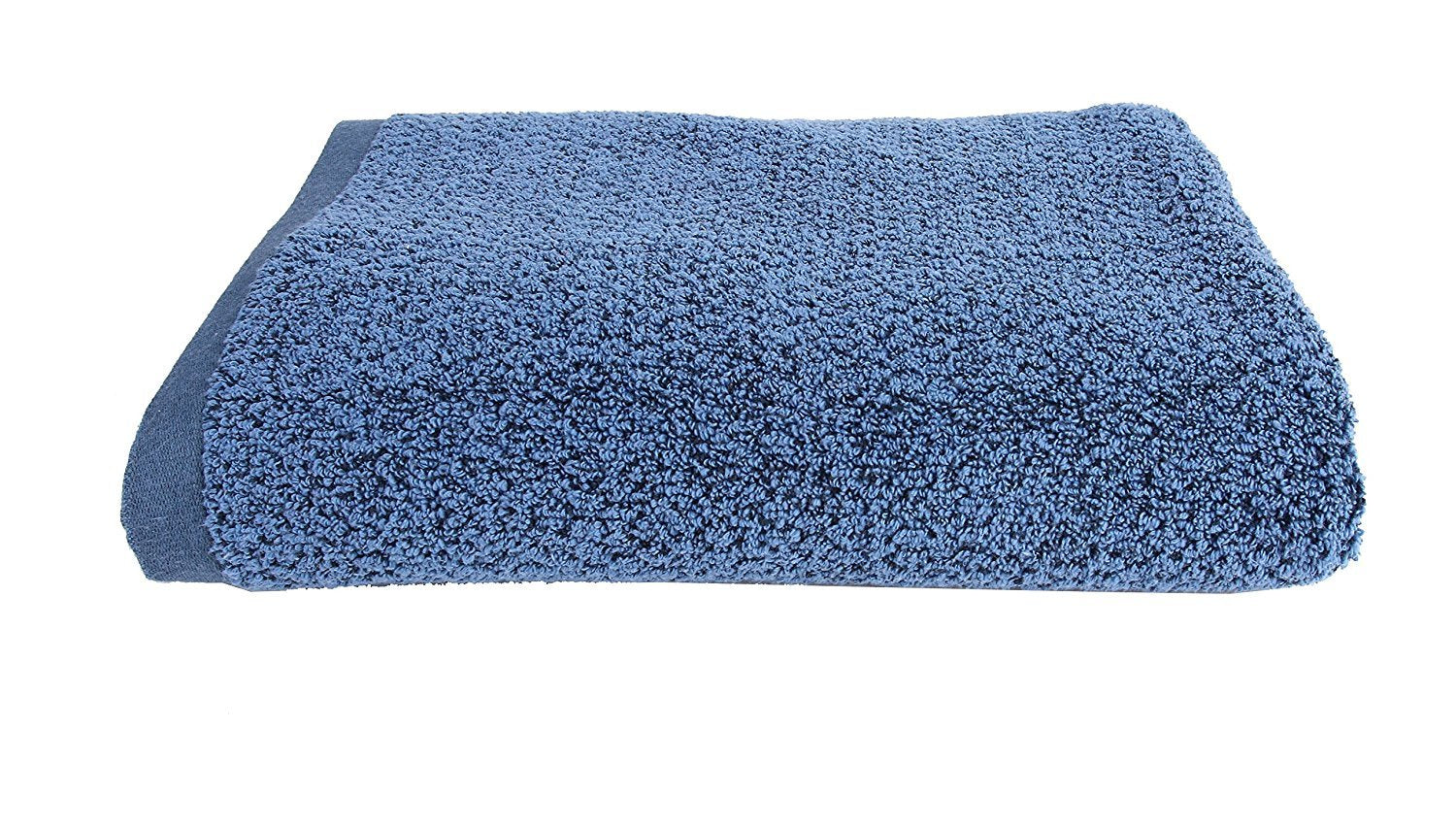 Everplush Diamond Jacquard Bath Sheet – Quick Dry Oversized Navy Towel