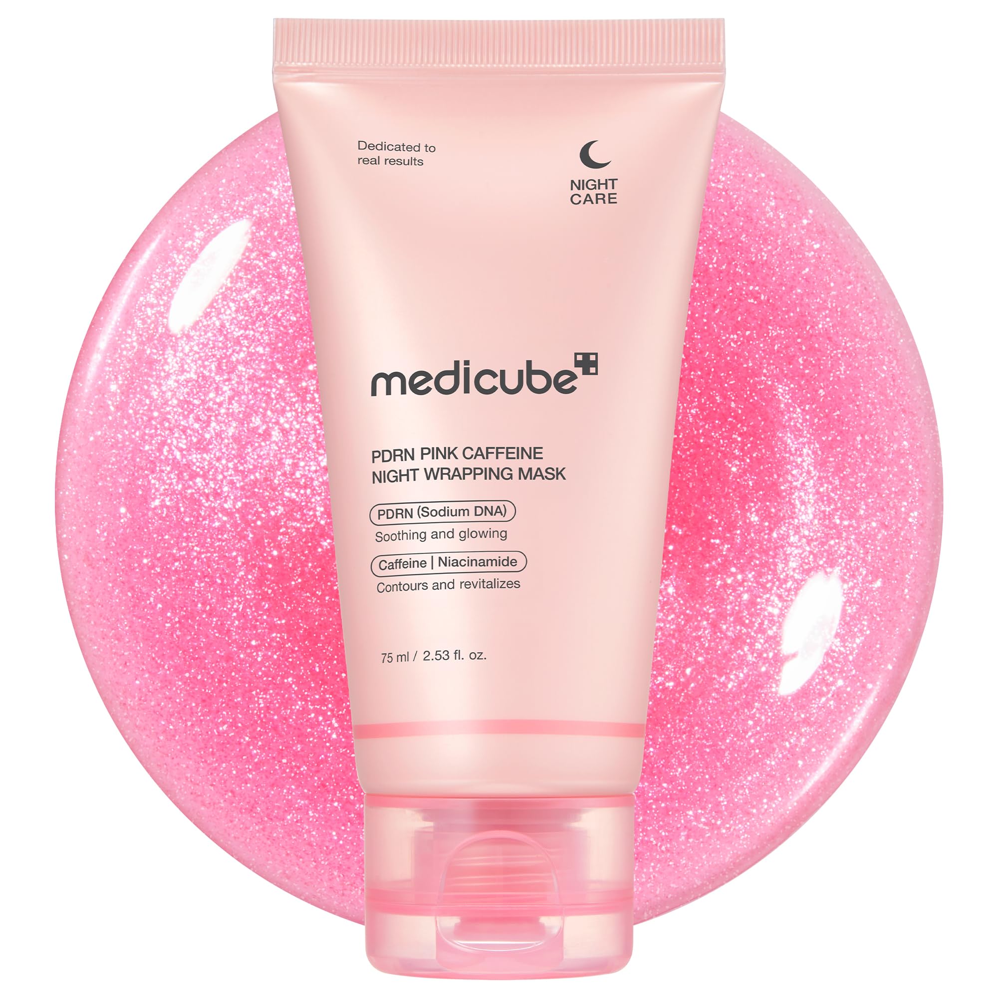Medicube PDRN Caffeine Overnight Wrapping Peel Off Mask | Firming & Depuffing