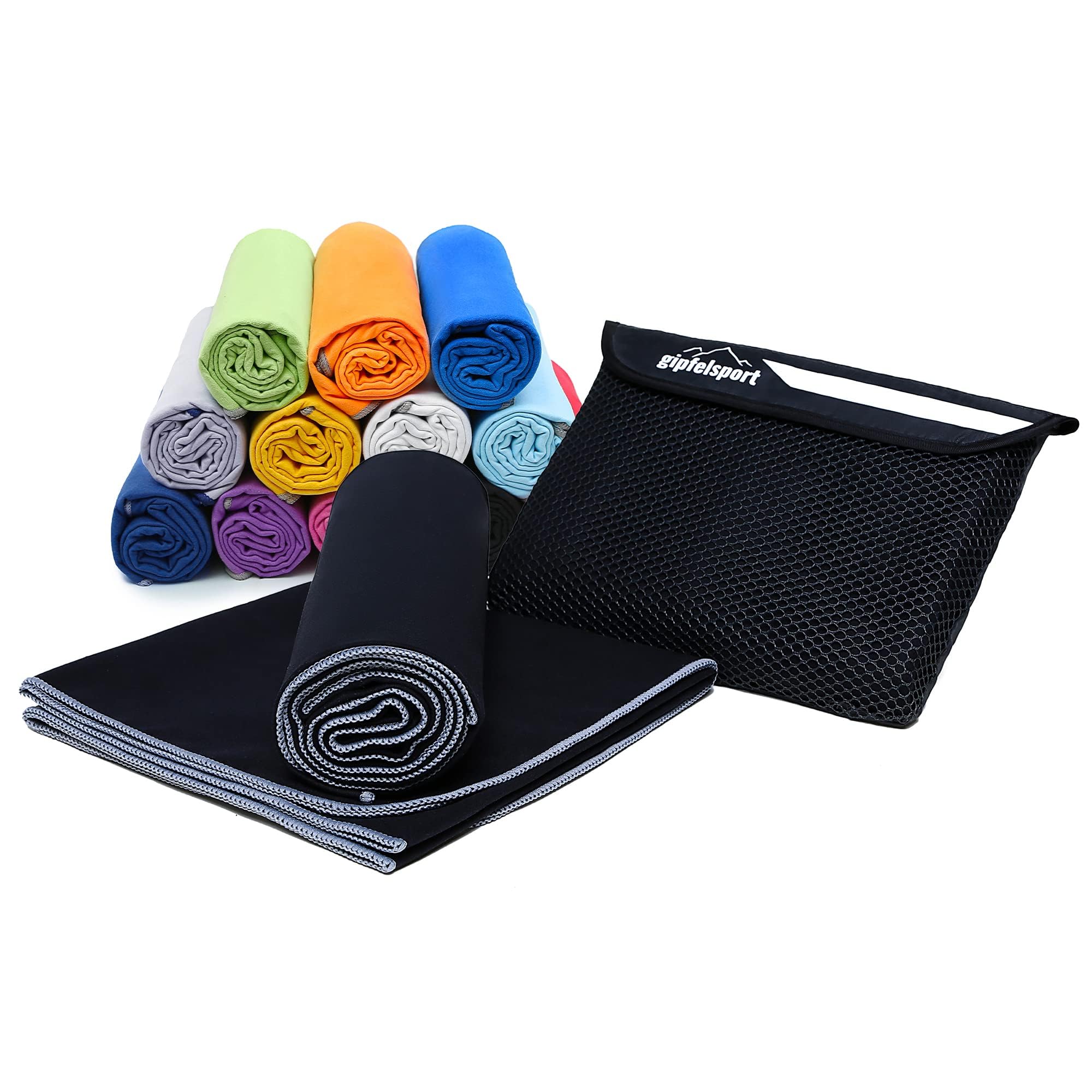 gipfelsport Microfibre Towel – XXL 200x90cm Quick-Dry Travel Towel