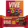 Vive Fruity Nutta Vegan Snack Bars - Fruit & Nut Mixed Box (12 Pack)