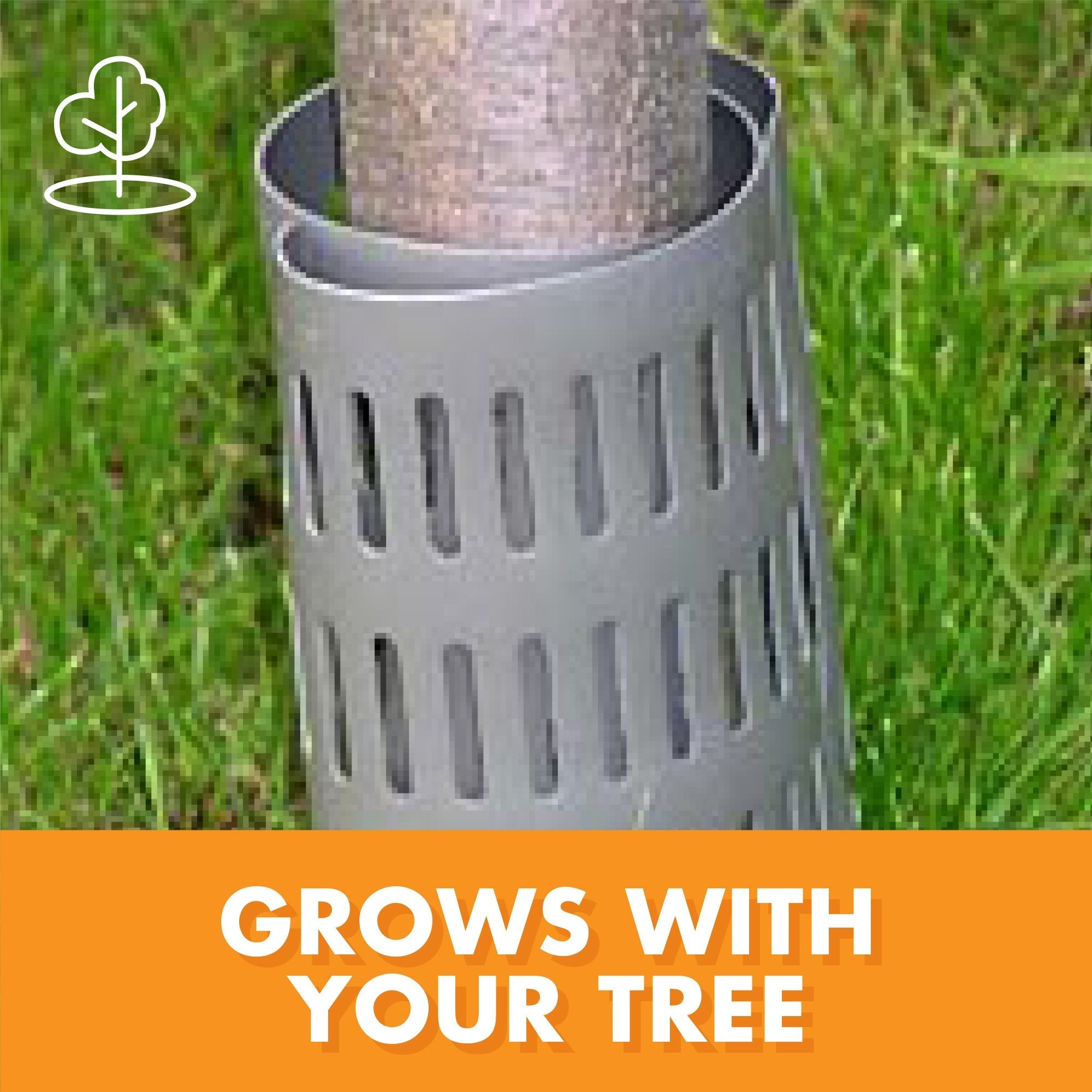 EasyFlex Plastic Tree Trunk Protectors – 9 Inch Grey Coils, 12 Pack