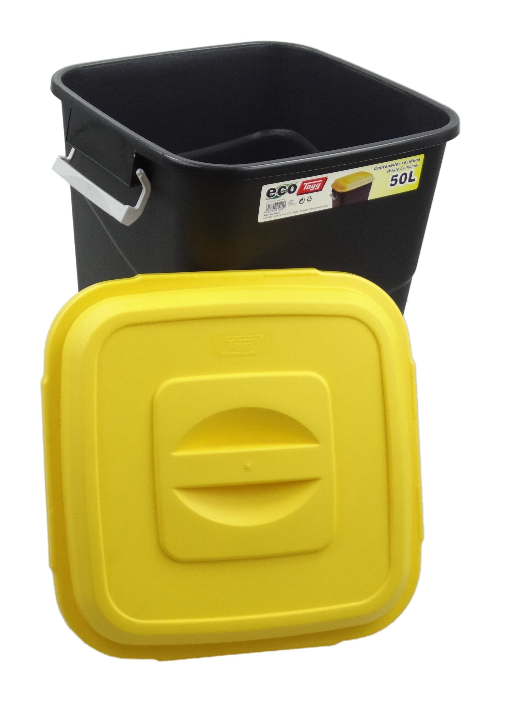 Tayg EcoTayg 50L Waste Bin – Anti-Tip Recycling Bin with Safety Lid