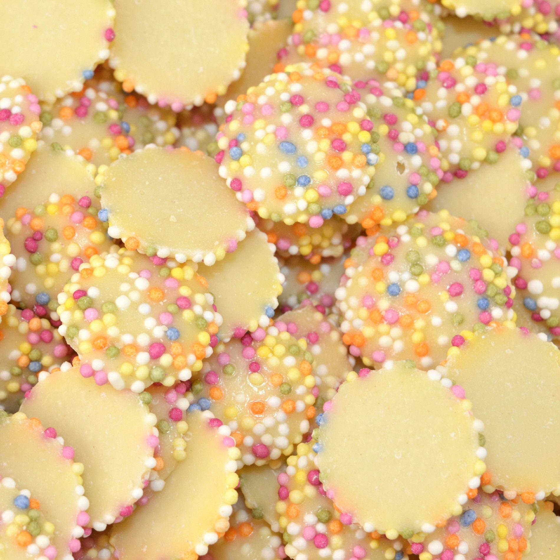 White Chocolate Jazzies & Snowies – 1kg Bulk Pick and Mix