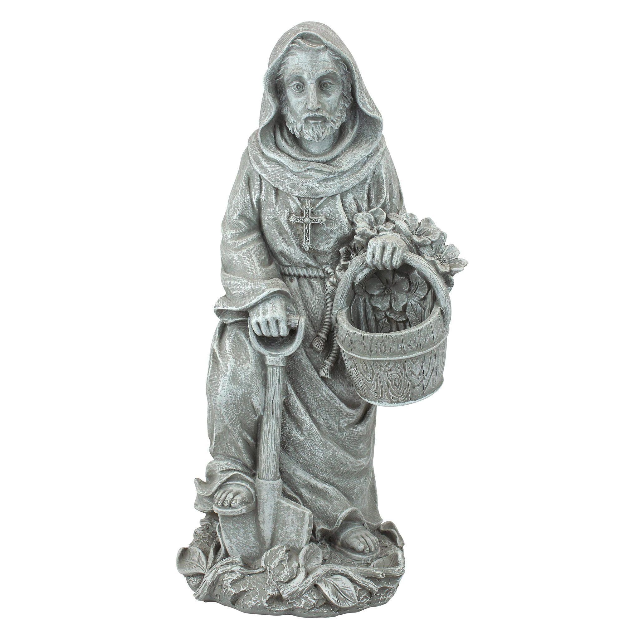 Design Toscano St. Fiacre Patron Saint Garden Statue – Gothic Stone