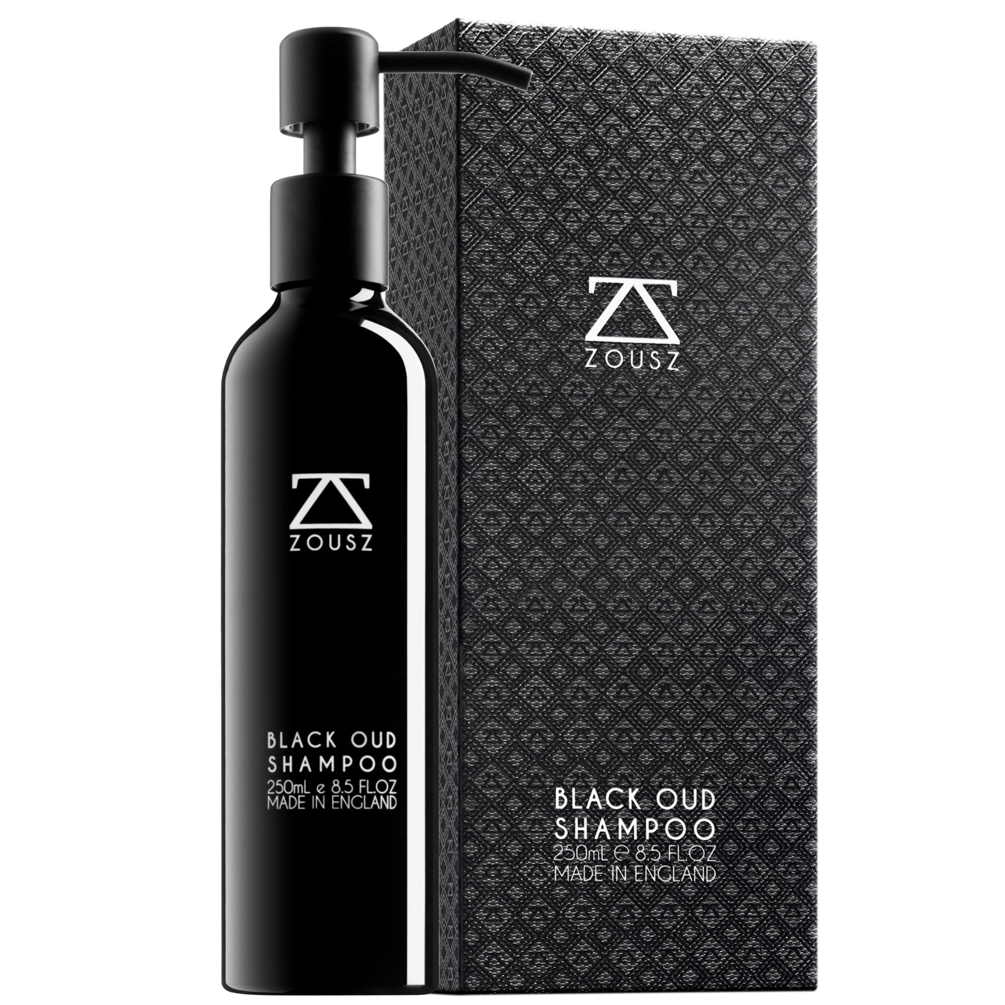 ZOUSZ Black Oud Beard Shampoo – Natural & Organic Daily Beard Wash 250ml