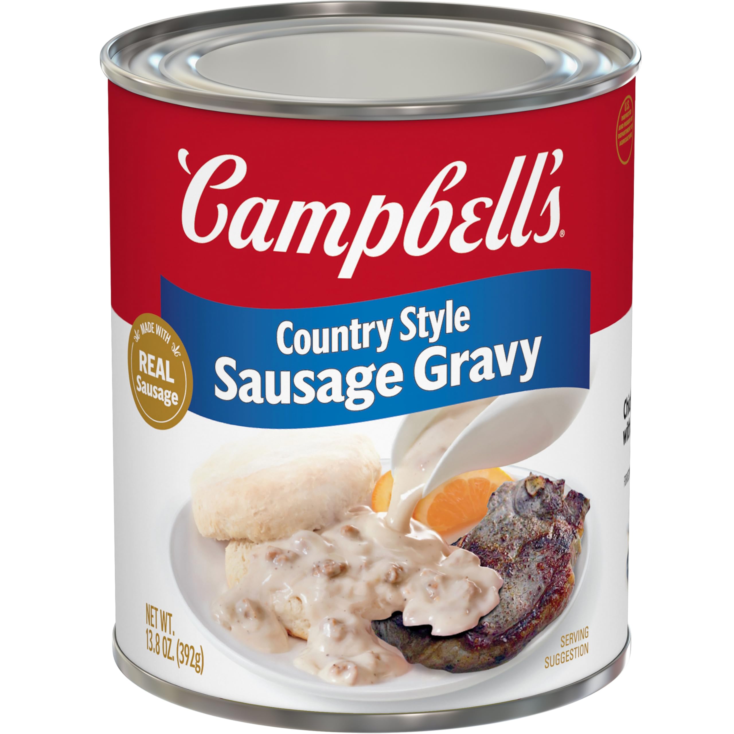 Campbell's Country Style Sausage Gravy – Savory Dinner Sauce, 13.8 oz