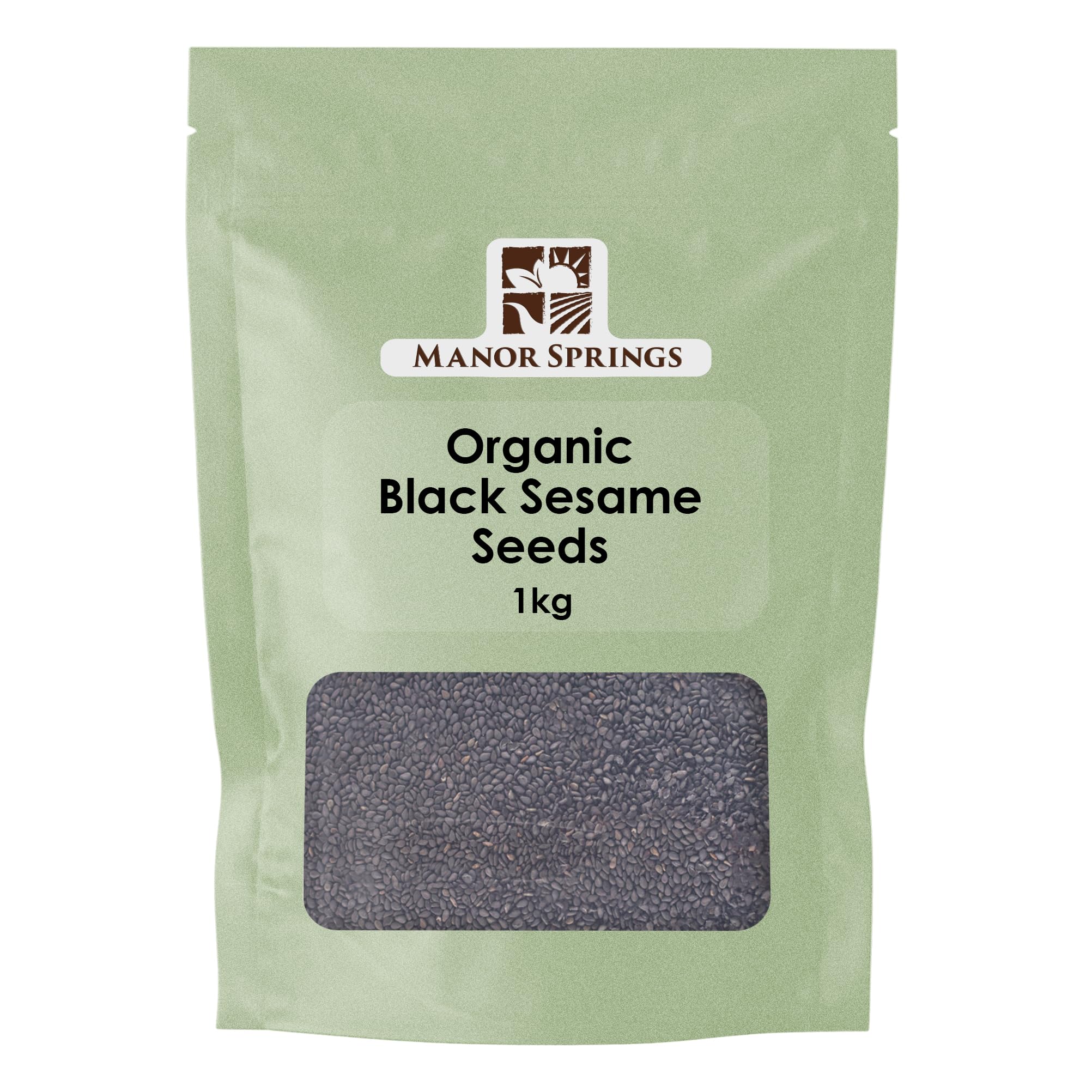 Manor Springs Organic Black Sesame Seeds – 1kg Vegan Superfood