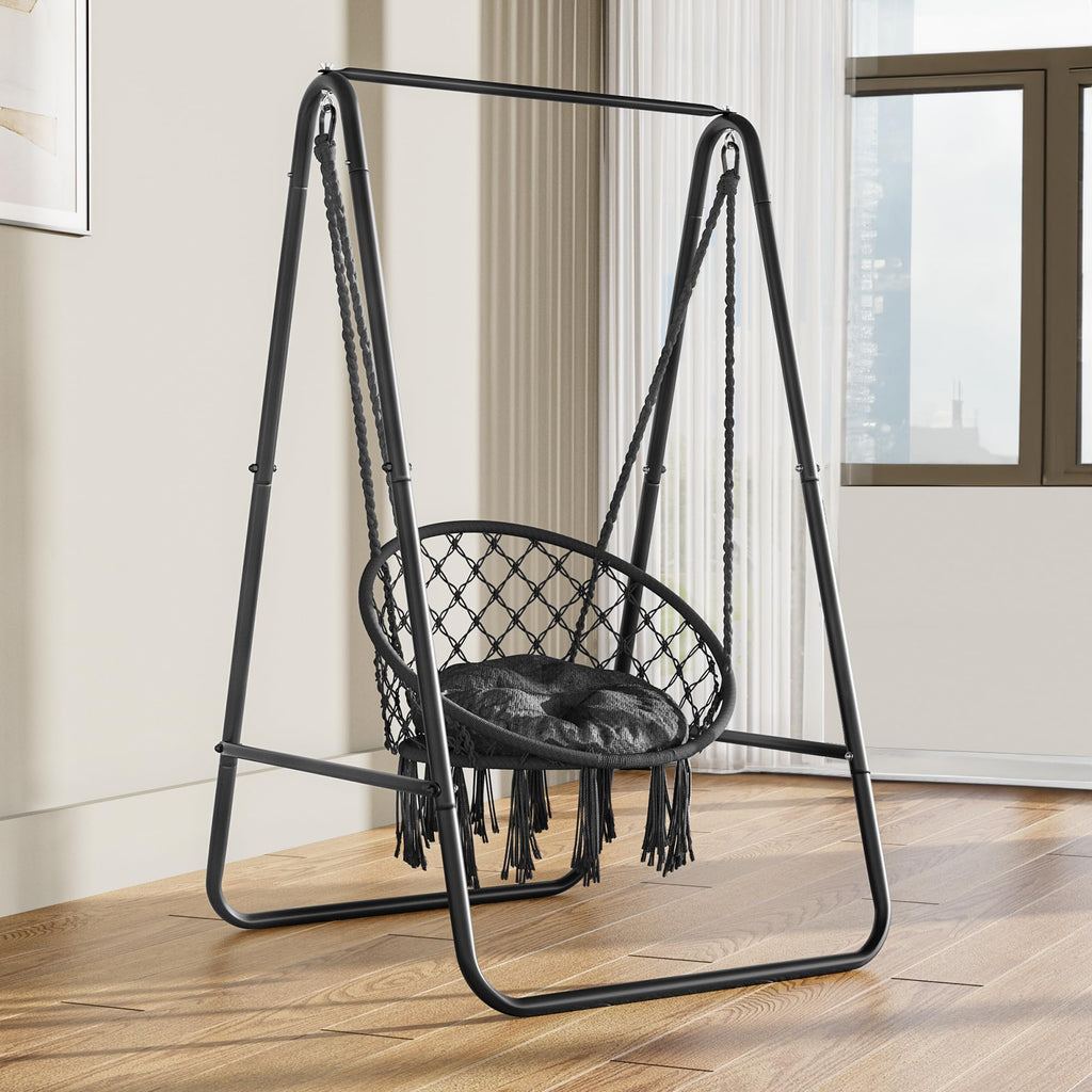 YITAHOME Hanging Chair with Stand | Heavy-Duty Steel Hammock Swing