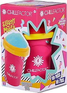 ChillFactor Colour Shock Slushy Maker – Rapid Freeze Reusable Cup in Pink