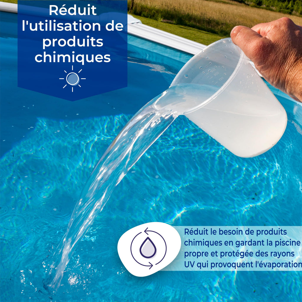 Gre Oval Insulated Swimming Pool Cover - 500 x 300 cm Blue Polyethylene
