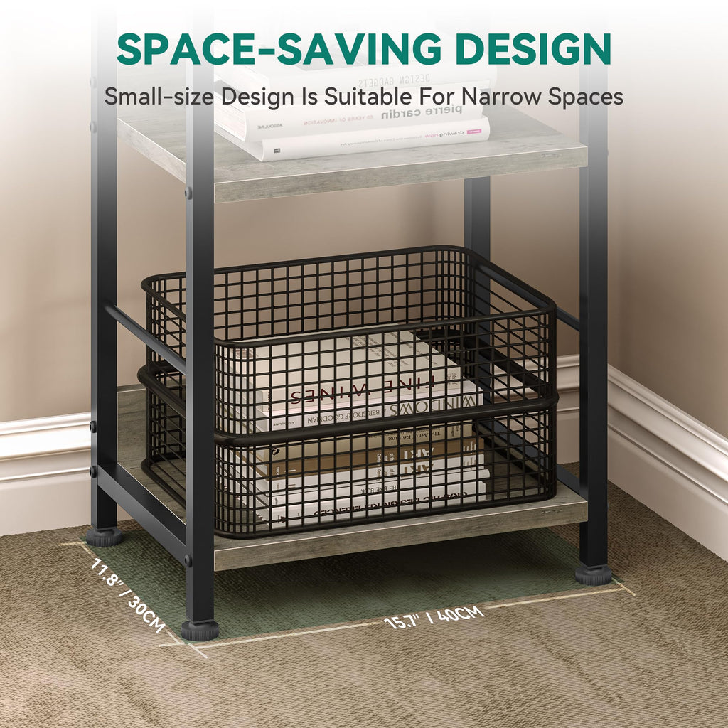 YITAHOME 6-Tier Industrial Bookcase | Tall Metal and Wood Storage Shelf