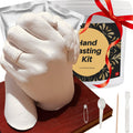 TITGGI Hand Casting Kit for Couples - DIY Hand Mold Statue with Wood Base