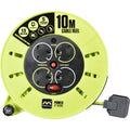 Masterplug Pro-XT 10m Extension Reel – 4 Sockets, Heavy Duty Cassette