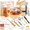 Goeveo Sourdough Starter Kit – 16Pcs Bread Proofing Basket & Jar